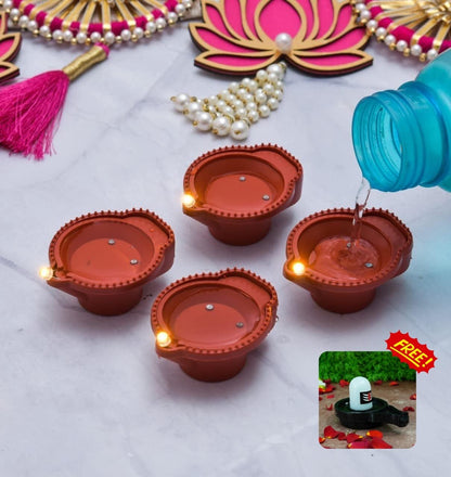 LED Light Water Sensor Diya | 🔥Free Water Sensing Shivling🔥